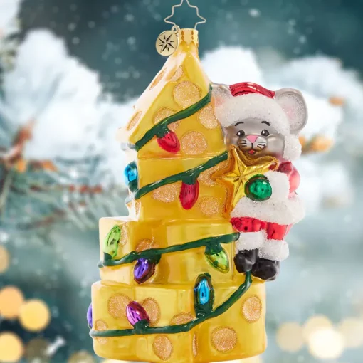 Christopher Radko Cr, Merry Mouse Cheese Tree, 1021573, Radko^ Christopher Radko