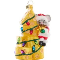 Christopher Radko Cr, Merry Mouse Cheese Tree, 1021573, Radko^ Christopher Radko