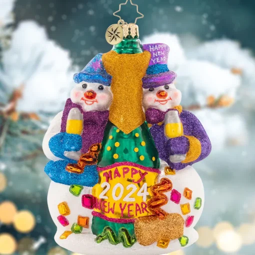 Christopher Radko Cr, New Year's Toast, 1021675, Radko^ Glass