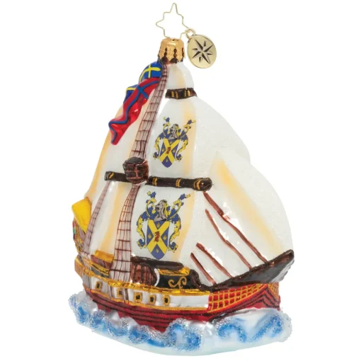 Christopher Radko Cr, On The High Seas, 1020113, ^ Blown Glass