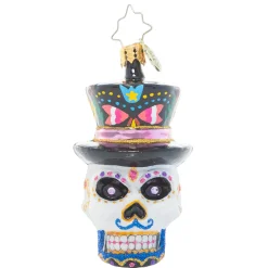 Christopher Radko Cr, One Dapper Calavera Gem, 1021050, ^ Halloween General