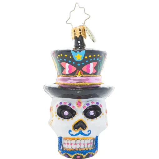 Christopher Radko Cr, One Dapper Calavera Gem, 1021050, ^ Halloween General