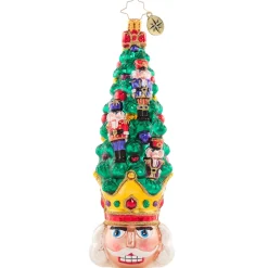 Christopher Radko Cr, One Spruced Up Nutcracker, 1020747, ^ Blown Glass