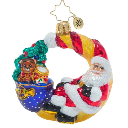 Christopher Radko Cr, Over The Moon For Christmas Gem, 1020970, Radko^ Santas
