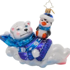 Christopher Radko Cr, Perfect Polar Pals, 1021118, Radko^ Blown Glass