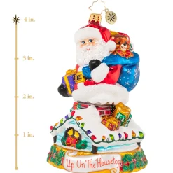 Christopher Radko Cr, Rumblings On The Rooftop, 1020896, ^ Blown Glass