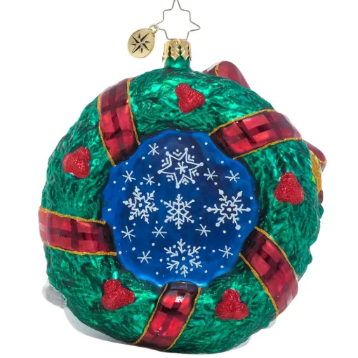 Christopher Radko Cr, Rustic Christmas Wreath, 1021016, Radko^ Santas