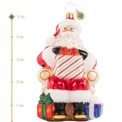 Christopher Radko Cr, Santa's Lap Of Luxury, 1020606, ^ Santas