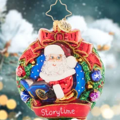 Christopher Radko Cr, Santa's Story Time Gem, 1021438, Gem^ Glass