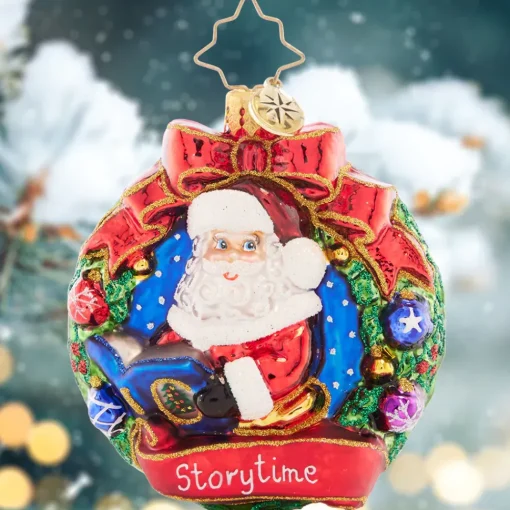 Christopher Radko Cr, Santa's Story Time Gem, 1021438, Gem^ Glass
