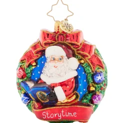 Christopher Radko Cr, Santa's Story Time Gem, 1021438, Gem^ Glass