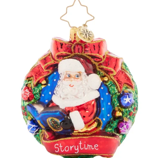 Christopher Radko Cr, Santa's Story Time Gem, 1021438, Gem^ Glass