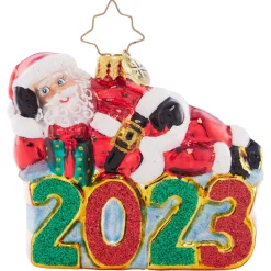 Christopher Radko Cr, Shining Bright Santa 2023 Gem, 1021418, Radko, Gem^ Christopher Radko