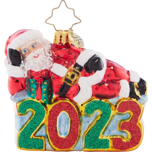 Christopher Radko Cr, Shining Bright Santa 2023 Gem, 1021418, Radko, Gem^ Christopher Radko