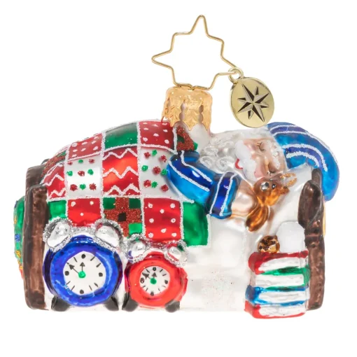 Christopher Radko Cr, Sleepy Mr. Claus Gem, 1020261, ^ Santas