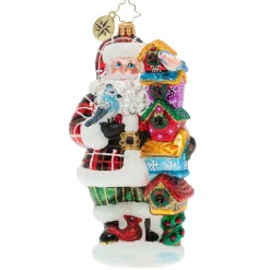 Christopher Radko Cr, Songbird Santa, 1020082, ^ Santas