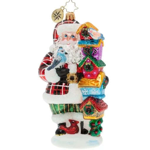 Christopher Radko Cr, Songbird Santa, 1020082, ^ Santas