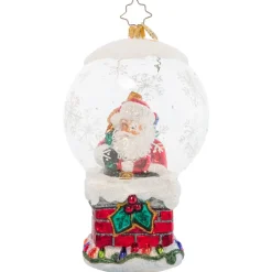 Christopher Radko Cr, Up On The Housetop, 1021540, Radko^ Santas