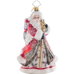 Christopher Radko Cr, Winter Splendor Santa, 1021479, Radko^ Glass