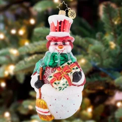 Christopher Radko Cr, Winter Wonderland Snowman, 1021489, Radko^ Glass