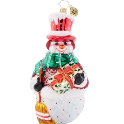 Christopher Radko Cr, Winter Wonderland Snowman, 1021489, Radko^ Glass