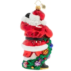 Christopher Radko Cr, With Garland & Grace Santa, 1020391, ^ Santas