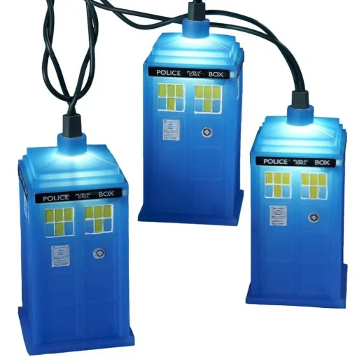 Best Doctor Who™ Blue Tardis Light Set 10 Light, Dw9132B Novelty