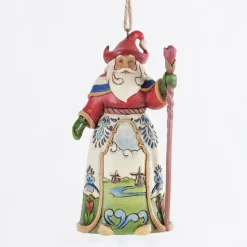 Enesco Dutch Santa Ornament^ Santas