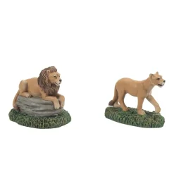 Clearance Dv, Zoological Gardens Lions St2, 6011454, Dickens Village Dickens Village