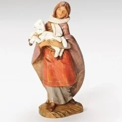 Shop Emma Shepherdess With Lamb 5", , 54079 Resin Nativity