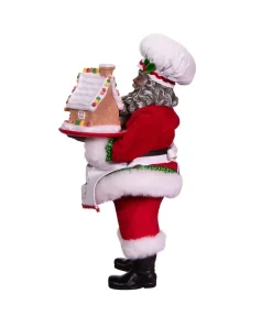 Kurt S Adler Fabriche™ African American Gingerbread Chef Santa, Fa0143, Kurt Adler^ Resin