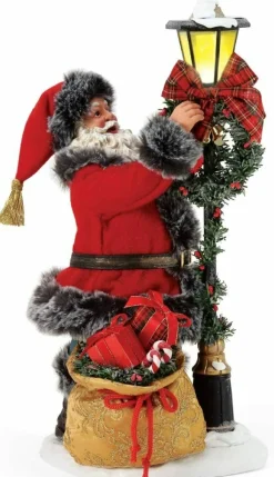 Department 56 Festive Flair Santa, 6005279, Possible Dreams^ Clothtique/Fabriche Santas