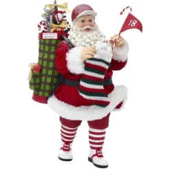 Kurt S Adler Golf Santa, Fa0108, Fabriche^ Clothtique/Fabriche Santas