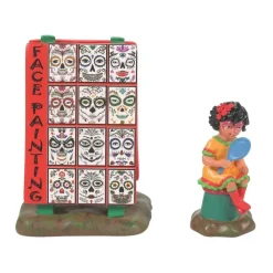 Clearance Ha, A Pretty Catrina St/2, 6009838. Halloween Accessories Village Accessories