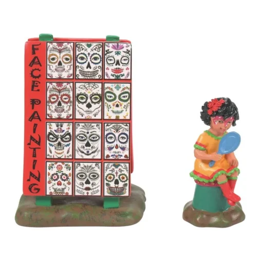 Clearance Ha, A Pretty Catrina St/2, 6009838. Halloween Accessories Village Accessories