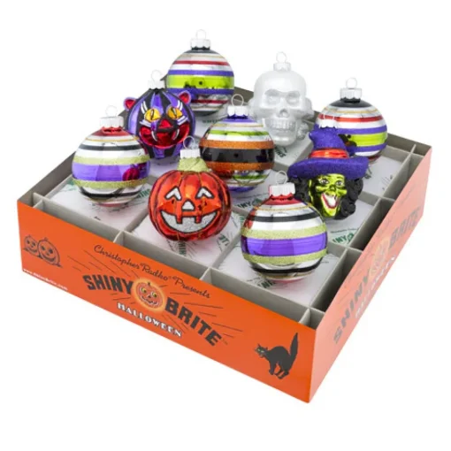 Christopher Radko Halloween 9 Piece Rounds And Figures^ Halloween General