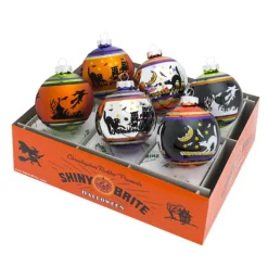 Christopher Radko Halloween 6 Piece Signature Flocked Ombre^ Halloween General