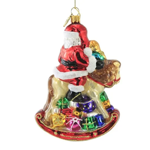 Online Huras, Santa On Rocking Horse, Doll Christmas, S229 Novelty