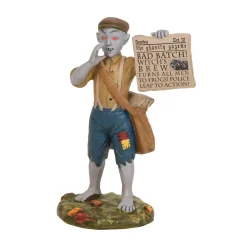 Department 56 Hv, Bad News Paperboy, 6003229, Halloween Village^ Halloween General