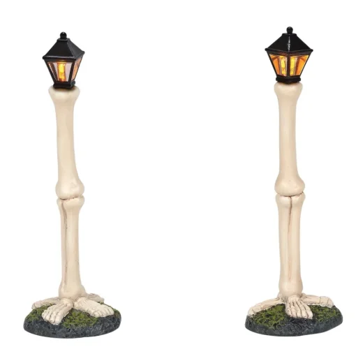 New Hv, Femur Bone Street Lights, 6005567, Halloween Village Halloween Village