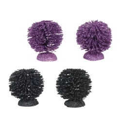 Sale Hv, Halloween Glittered Shrubs, 6005574, Halloween Village Speciality