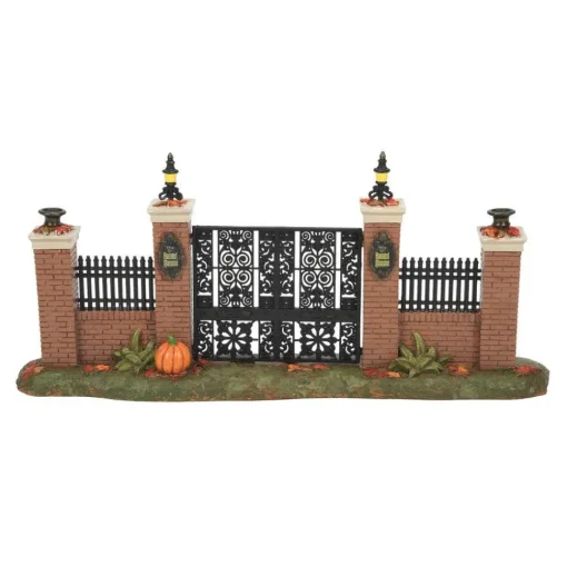 Department 56 Hv, Haunted Mansion Gate, 6010468. Halloween Village^ Halloween General