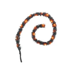 Department 56 Hv, Lit Black Garland, 6007715, Halloween Village^ Resin