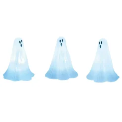 Hot Hv, Lit Ghosts, 6003303, Halloween Village Snow Village