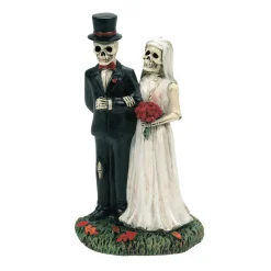 Department 56 Hv, Matriboney, Bride And Groom, 6012283, Halloween Village^ Halloween General
