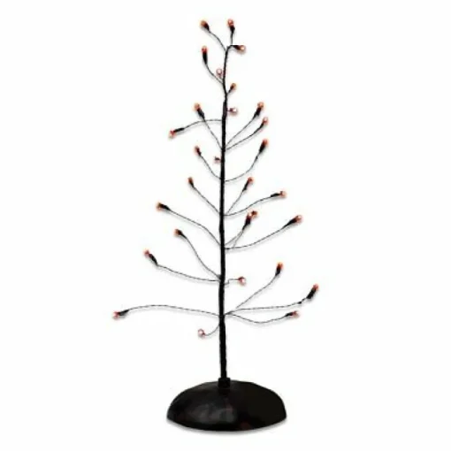 Shop Hv, Orange Twinkle Bright Tree, 56.53273, Halloween Village Halloween Village