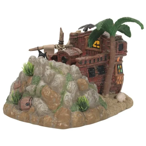 Outlet Hv, Pirate Haven Hideaway, 6011440, Halloween Village Snow Village