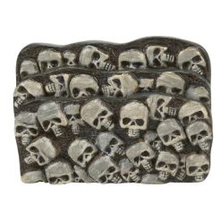 Clearance Hv, Scary Skeletons Steps, 6011477, Halloween Village Snow Village