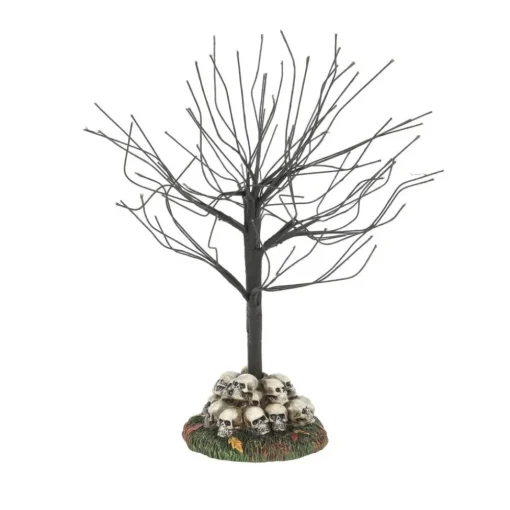 Outlet Hv, Scary Skeletons Tree, 6011478, Halloween Village Snow Village