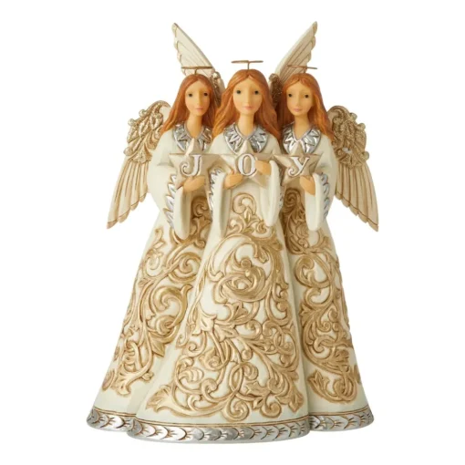 Shop Jim Shore, Holiday Lustre Trio Of Angels, 6006611, Heartwood Creek Religious